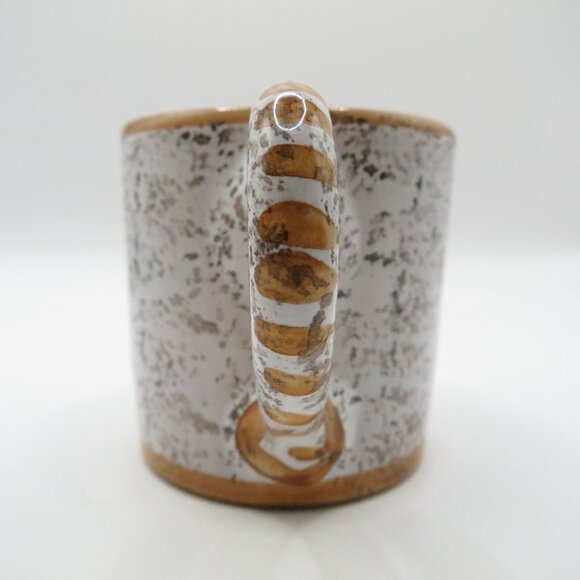 Demitasse Set F.I.C. Deruta Italy Cups Tray Majolica Floral Terracotta Tin Glaze - Picture 4 of 16